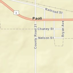 Paoli Colorado Street Map