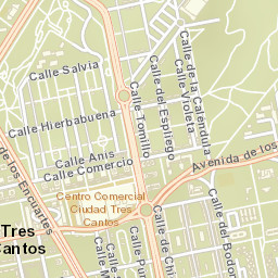 Tres Cantos Street Map
