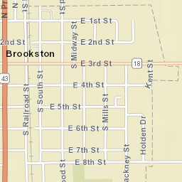 West 3rd Street, Brookston, IN 47923, USA Street Map