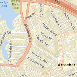 Arrochar New York Street Map