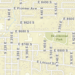 8761-8799 South 360 East Sandy UT Street Map