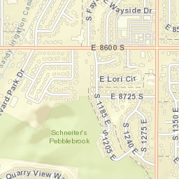 8816-8858 South 1300 East, Sandy, UT Street Map