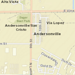Andersonville Colorado Street Map
