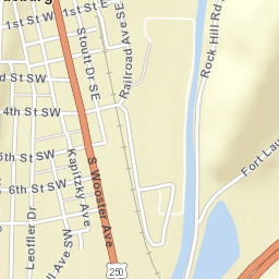 Strasburg Ohio Street Map