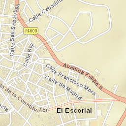 El Escorial Street Map