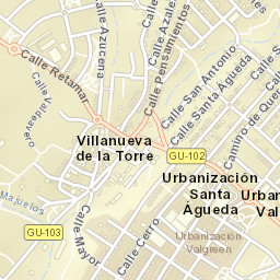 Villanueva de la Torre Street Map