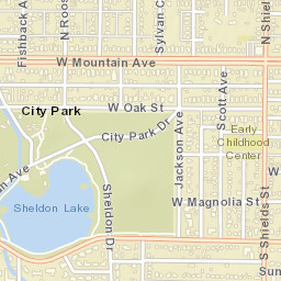 1300-1498 City Park Drive, Fort Collins, CO Street Map