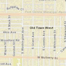 Fort Collins Street Map