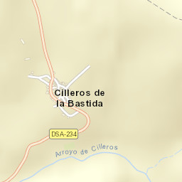 Cilleros de la Bastida Street Map