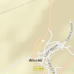 Alocén Street Map