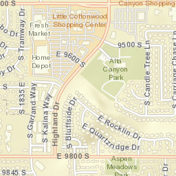 1935-1979 East 9800 South, Sandy, UT Street Map