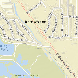 Arrowhead Colorado Street Map