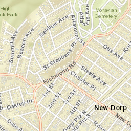New Dorp New York Street Map