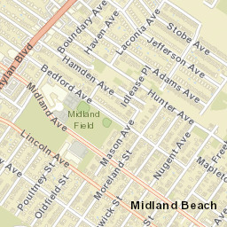 Midland Beach New York Street Map