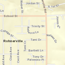 Rohnerville California Street Map