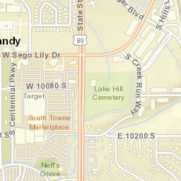 10011 Centennial Parkway, Sandy, UT Street Map