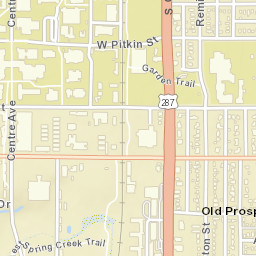 1611 S College Ave Fort Collins CO Street Map