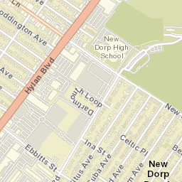 New Dorp Beach New York Street Map