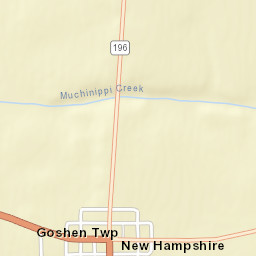 New Hampshire Ohio Street Map