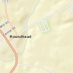 Roundhead Ohio Street Map
