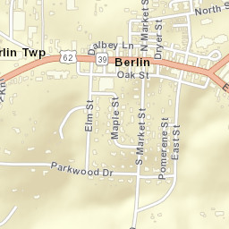Berlin Ohio Street Map