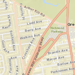 Greenridge New York Street Map