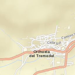 Orihuela del Tremedal Street Map