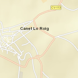 Canet lo Roig Street Map