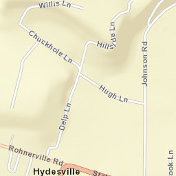 Hydesville California Street Map