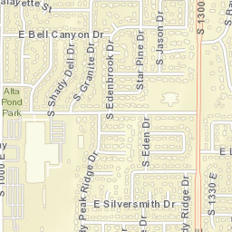 1071 East 10845 South, Sandy, UT Street Map