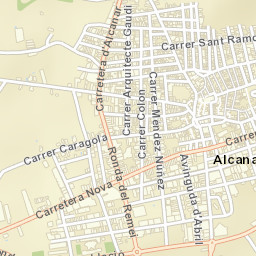 Alcanar Street Map