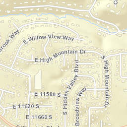 2342 Willow Brook Way, Sandy, UT 84092 Street Map