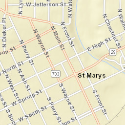 Saint Marys Ohio Street Map