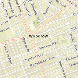 Woodrow New York Street Map
