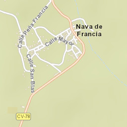 Nava de Francia Street Map