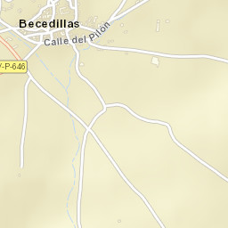 Becedillas Street Map