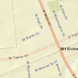 Mount Victory Ohio Street Map