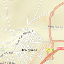 Traiguera Street Map