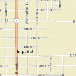 W 3rd St Imperial, Nebraska Street Map
