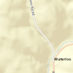 Waterloo Ohio Street Map