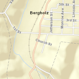 Bergholz Ohio Street Map