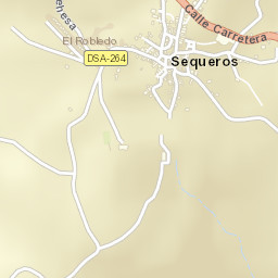 Sequeros Street Map