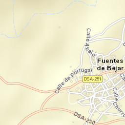 Fuentes de Béjar Street Map