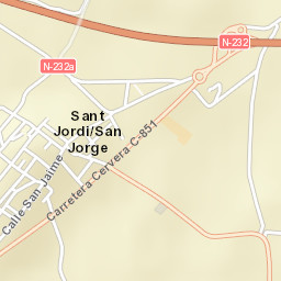 Sant Jordi Street Map