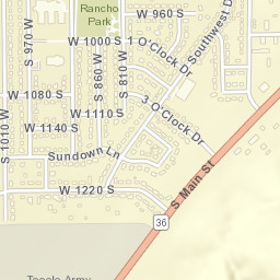 1049 South 970 West, Tooele, UT 84074 Street Map