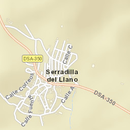 Serradilla del Llano Street Map