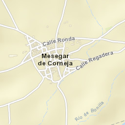 Mesegar de Corneja Street Map