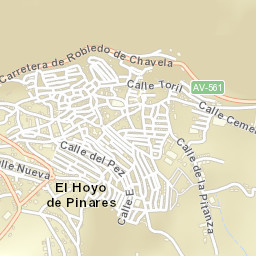 El Hoyo de Pinares Street Map