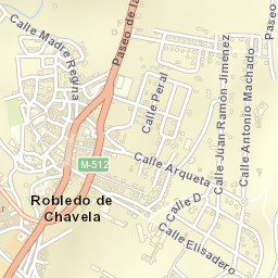 Robledo de Chavela Street Map