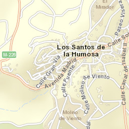 Los Santos de la Humosa Street Map